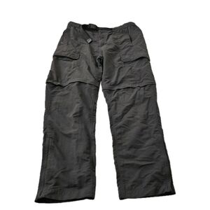 The North Face Pants Mens Large Black Convertible Shorts Hiking Outdoor AJFB